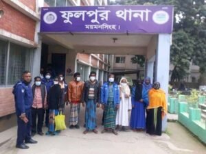 ফুলপুরে দন্ডপ্রাপ্ত পলাতক ১০ আসামি কে গ্রেপ্তার