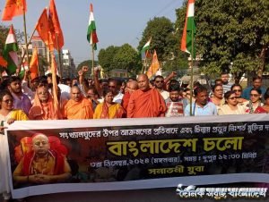 বাংলাদেশ চলো কর্মসূচির অনুমতি দেয়নি ত্রিপুরা পুলিশ, বাঁশের ব্যারিকেড