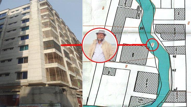 মোহাম্মদপুরে খাল ভরাট করে ভবন নির্মাণ করছে ডেভেলপার কোম্পানী অরবিটেক
