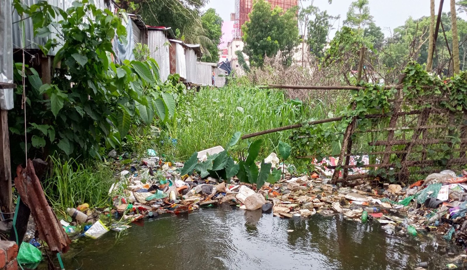 দখলদারিত্বে বন্ধ পানি নিস্কাশন, আমতলী পৌর শহর পানিবন্দি