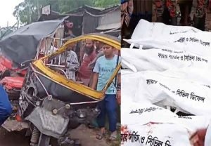 ফরিদপুরে বাস-মাহিন্দ্রা সংঘর্ষ: নিহত ৪
