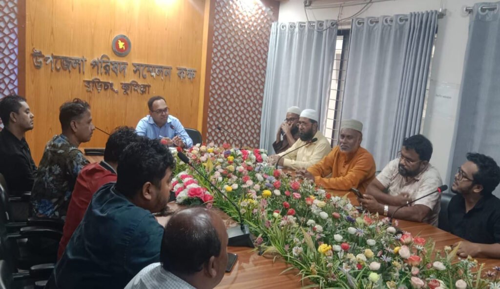 বুড়িচংয়ে উন্নয়ন ভাবনা: ইউএনওর সাথে প্রেসক্লাবের বৈঠক