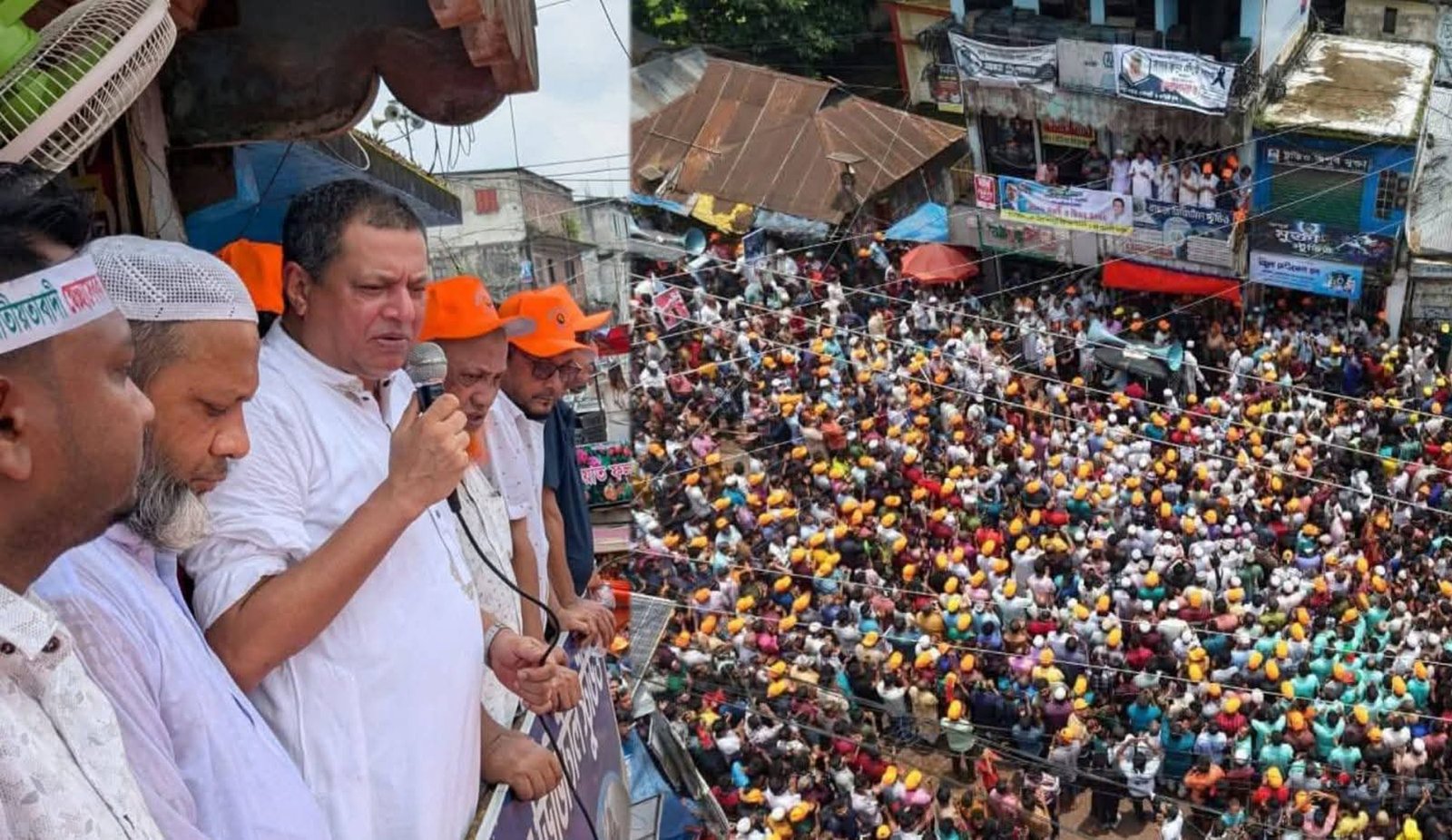 কুমিল্লা দক্ষিণ জেলা বিএনপির আহ্বায়ক জাকারিয়া তাহের সুমনের নেতৃত্বে গনমিছিল
