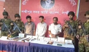 পিস্তল ইয়াবাসহ ৩ জন সন্ত্রাসী গ্রেপ্তার