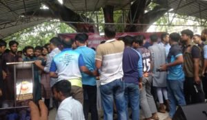 চাঁপাইনবাবগঞ্জে জুলাই গণঅভ্যুত্থানের অনুষ্ঠানে হট্টগোল ধস্তাধস্তি