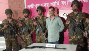 লক্ষ্মীপুরে অস্ত্রসহ যুবদল নেতা আটক
