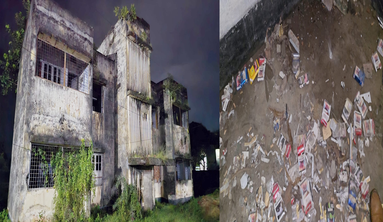 পরিত্যক্ত কোয়ার্টার এখন অসামাজিক কার্যকলাপ ও মাদকসেবীদের নিরাপদ স্থান