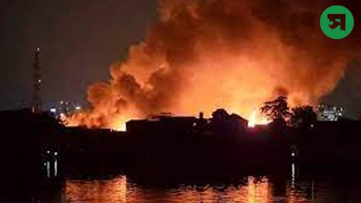 কড়াইল বস্তিতে ভয়াবহ অগ্নিকান্ড