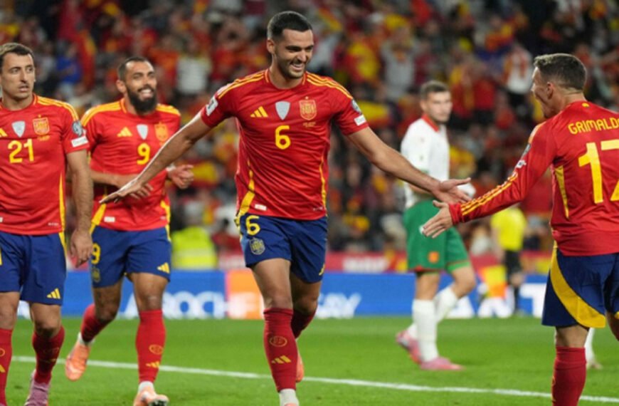 জর্জিয়াকে উড়িয়ে দিয়ে বিশ্বকাপের দুয়ারে স্পেন