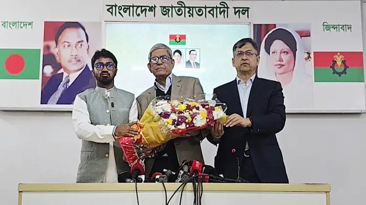 বিএনপিতে যোগ দিলেন গণঅধিকার পরিষদের রাশেদ খাঁন