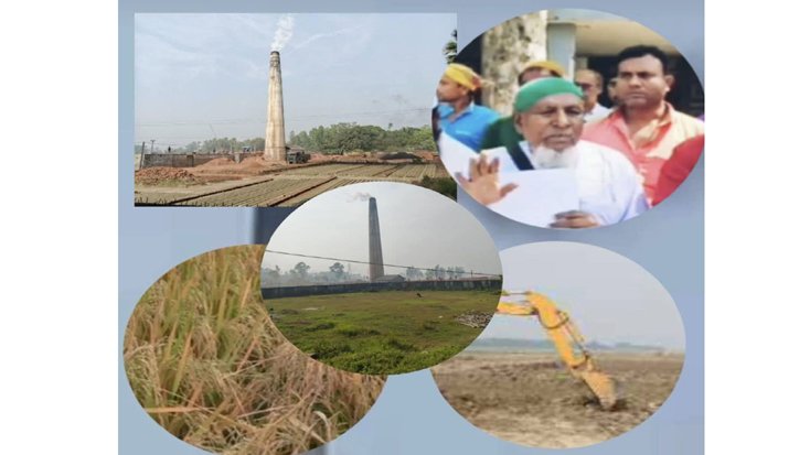 শাহজাদপুরে হাজী রফিকুলের MMH ও MNH অবৈধ ইট ভাটা চলছে ২০ বছর