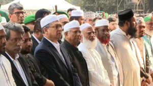 ভাইয়ের ইমামতিতে শহীদ হাদির জানাজা অনুষ্ঠিত