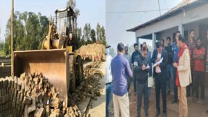 অবৈধ ইটভাটার বিরুদ্ধে অভিযান