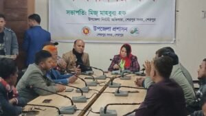 গণমাধ্যমকর্মীদের সঙ্গে ইউএনও’র মতবিনিময়