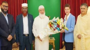 জাতিসংঘ কর্মকর্তার সঙ্গে জামায়াত আমিরের বিদায়ী সাক্ষাৎ