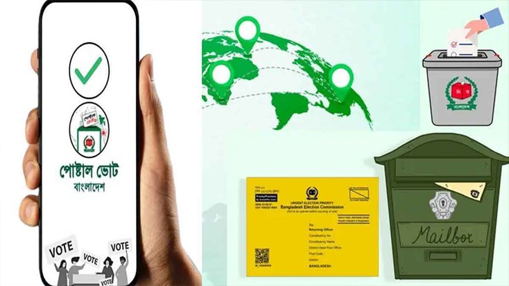 পোস্টাল ব্যালটে ভোট