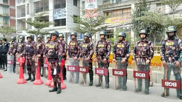 রাজধানীতে ২৭ প্লাটুন বিজিবি মোতায়েন