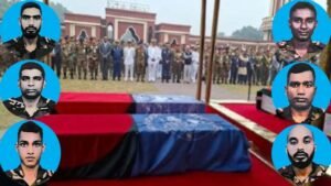 শহীদ শান্তিরক্ষীদের জানাজা সম্পন্ন