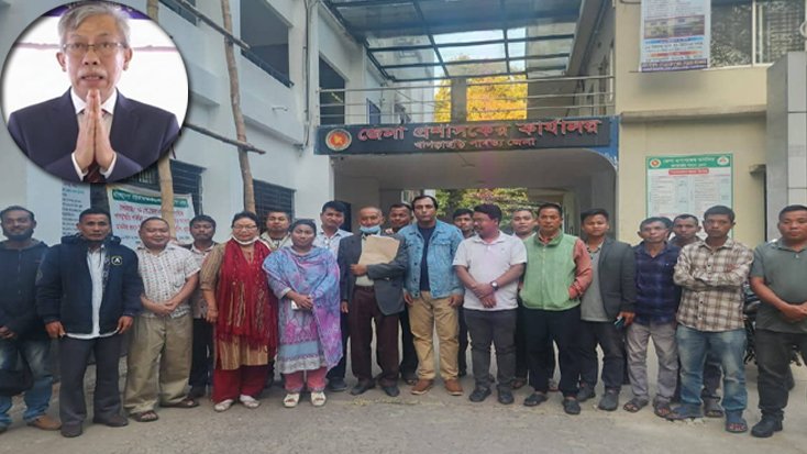 সমীরণ দেওয়ানের মনোনয়নপত্র সংগ্রহ