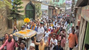 ঢাকা-৫ আসন এর ৬৭নং ওয়ার্ডে গণসংযোগে নবী উল্লাহ নবী