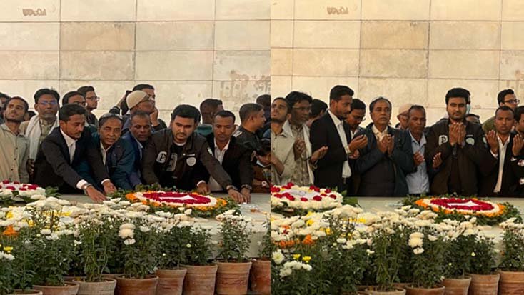 খালেদা জিয়ার সমাধিতে মোহাম্মদপুর প্রেসক্লাবের শ্রদ্ধা