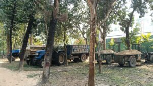 ঝিনাইগাতীতে বন বিভাগের অভিযানে অবৈধ যানবাহন আটক