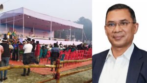 তারেক রহমানের অপেক্ষায় পলোগ্রাউন্ড মাঠ