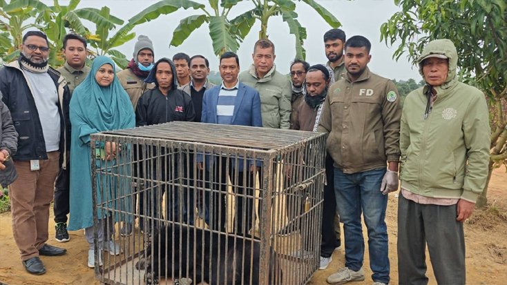 বনবিভাগের হাতে বন্যপ্রাণী তুলে দিলেন নবদ্বীপ চাকমা
