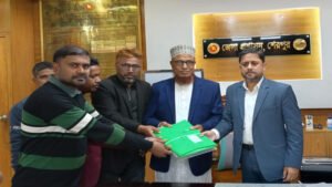 শেরপুর-২ আসনে এবি পার্টির প্রার্থী আব্দুল্লাহ বাদশার মনোনয়ন জমা