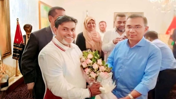 তারেক রহমানের সঙ্গে সৌজন্য সাক্ষাৎ করলেন নবনির্বাচিত এমপি হামিদুর রহমান