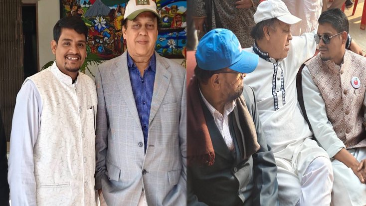 এমপি ওয়াদুদ ভুঁইয়াকে শুভেচ্ছা জানান ইনসানিয়াত বিপ্লব প্রার্থী নুর ইসলাম শামীম