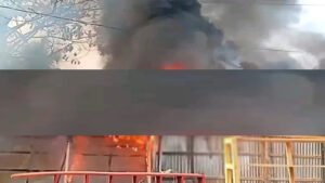 কুয়াকাটায় আগুনে ভূস্মিভূত ৮ টি ব্যবসা প্রতিষ্ঠান