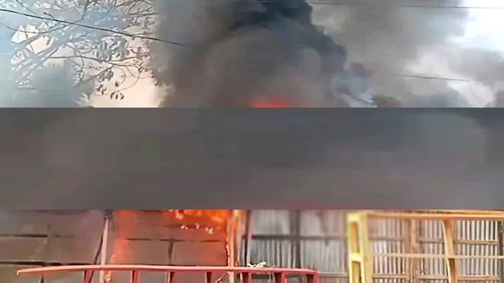 কুয়াকাটায় আগুনে ভূস্মিভূত ৮ টি ব্যবসা প্রতিষ্ঠান