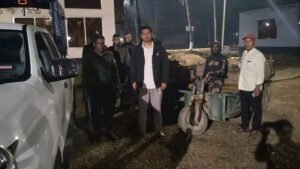 ঝিনাইগাতীতে অবৈধ বালু উত্তোলন