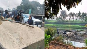 ঝিনাইগাতীতে অবৈধ বালু ও মাটি উত্তোলন প্রতিরোধে অভিযান