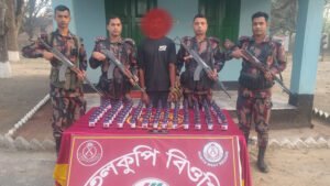 বিজিবি’র অভিযানে নেশাজাতীয় সিরাপসহ আটক-১