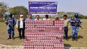 পটুয়াখালীতে যৌথ অভিযানে নকল সিগারেট জব্দ