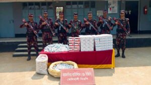 সীমান্তে বিজিবির অভিযানে ভারতীয় পণ্য জব্দ!