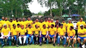 যমুনার বালুচরে সাংবাদিকদের প্রীতি ফুটবল ম্যাচ অনুষ্ঠিত