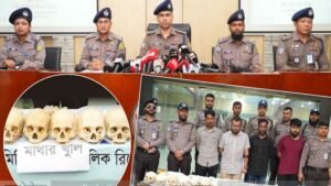 ৪৭টি মাথার খু'লি ও ক'ঙ্কাল সহ ৪ জনকে আ'ট'ক করেছে পুলিশ