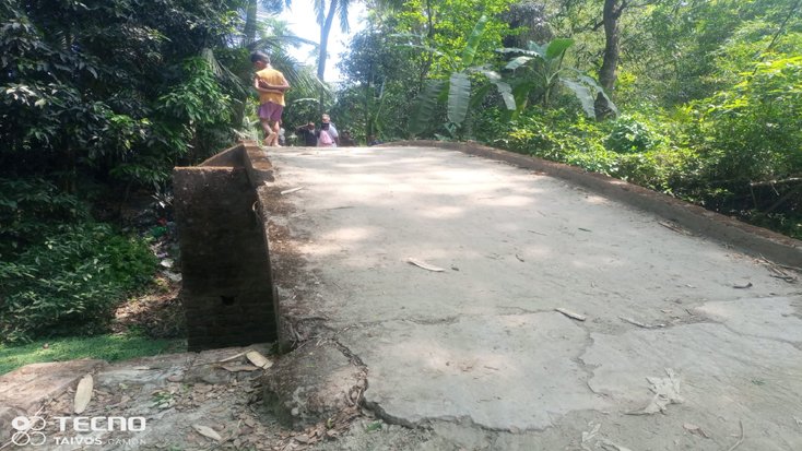 চাটখিলে শতবর্ষী ঝুঁকিপূর্ণ ব্রিজ