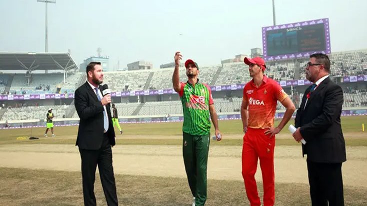 টস জিতে বোলিংয়ে বাংলাদেশ