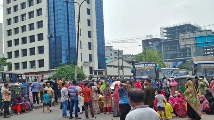 তেজগাঁও লিংক রোড অবরোধ