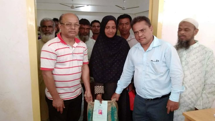 ধনবাড়িতে বিজিডি চাল বিতরণ সম্পন্ন