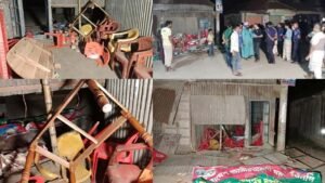 বিএনপির কার্যালয়ে আ.লীগের হামলা-ভাঙচুর, আহত ২০