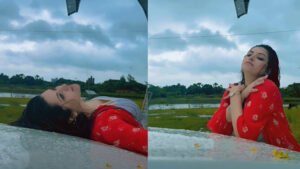 বৃষ্টিতে ভিজছেন পরীমনি, ভিডিও ভাইরাল