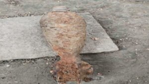 মাটি খননের সময় মর্টার শেল উদ্ধার, আতঙ্ক স্থানীয়দের মাঝে