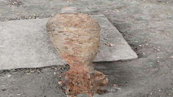 মাটি খননের সময় মর্টার শেল উদ্ধার, আতঙ্ক স্থানীয়দের মাঝে