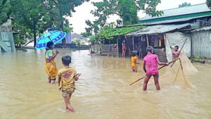 মৌলভীবাজার ও নেত্রকোনায় বন্যা শুরু