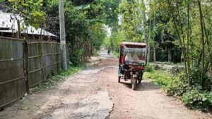রাজারহাট-আনন্দবাজার সড়কের বেহাল দশা